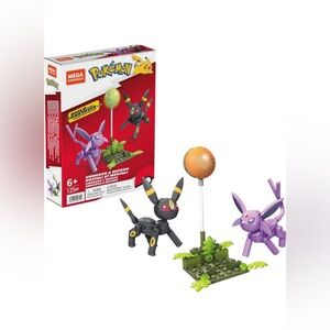 MEGA Pokémon Action Figure Building Toys, Umbreon & Espeon With 122 Pieces